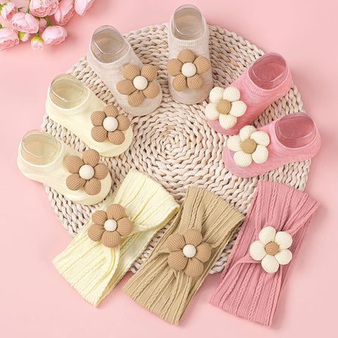 Baby Flower Headband and Socks: Cute Headband and Socks Sets