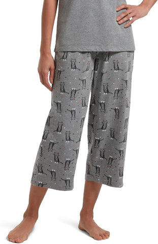 HUE Womens Printed Knit Long Pajama Sleep Pant