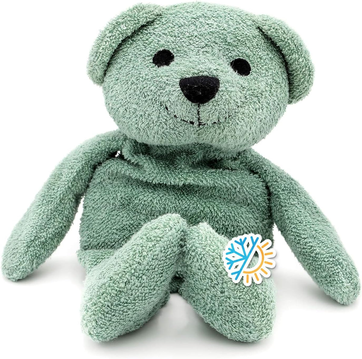Thermal-Aid® (Hunter The Green Bear) – Washable Heating Pad & Ice Pack – Plush Hot/Cold Pack with Natural Corn Filling – Reusable Comfort