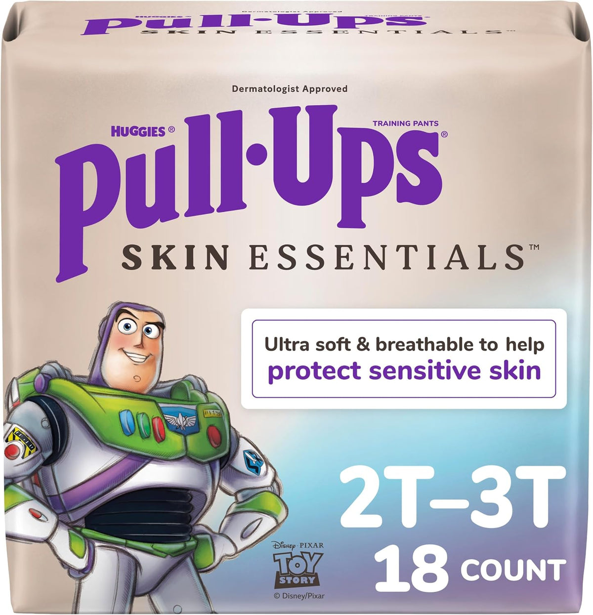 Pull-Ups Boys Skin Essentials Training Pants, 2T-3T, 18 Ct