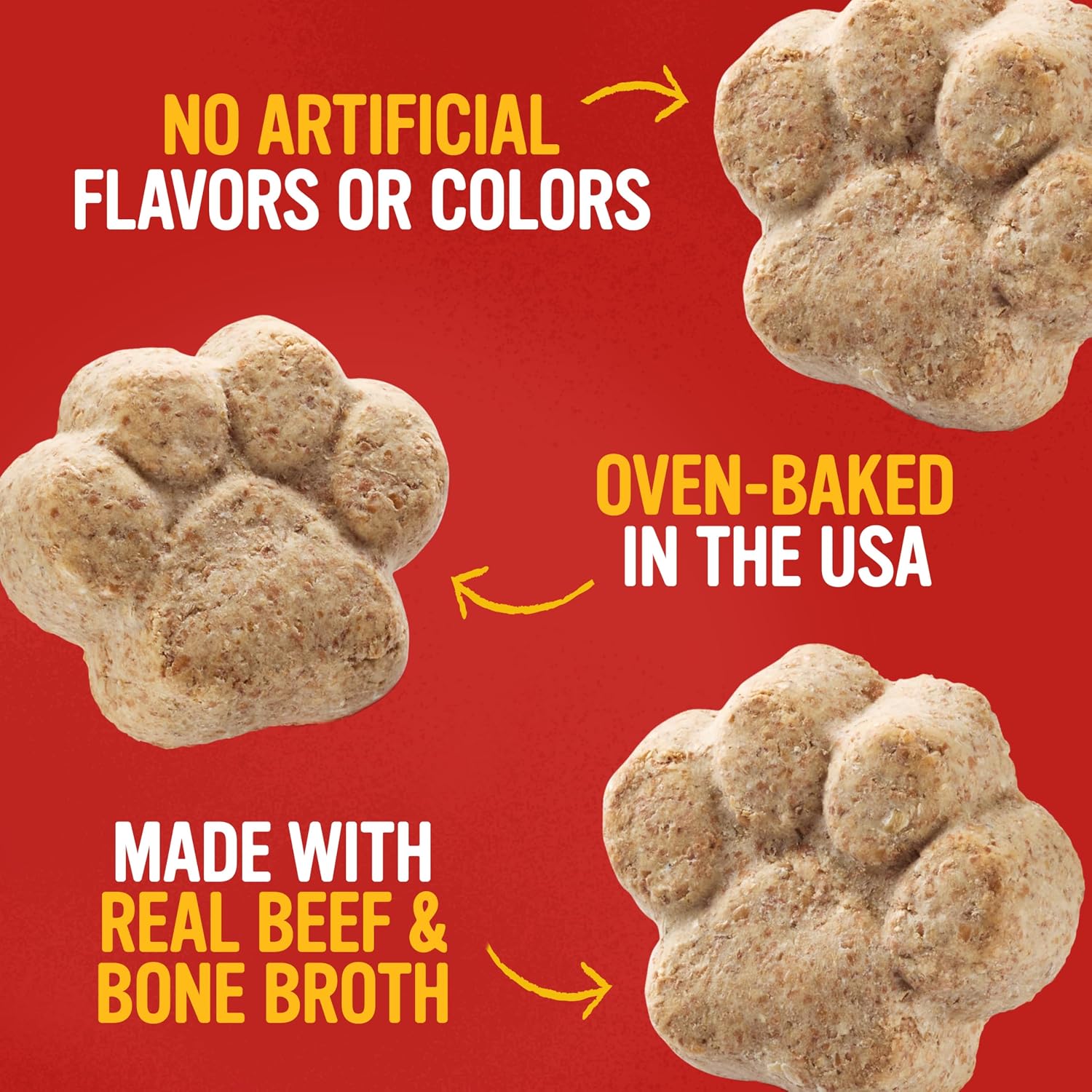 Blue Dog Bakery, More Crunch Beef Broth Biscuit, Medium Dog Treats 18oz 1pk