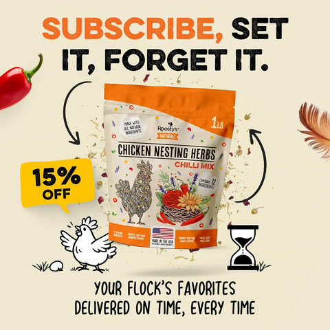 Roosty's Chicken Nesting Herbs Chili Mix, Coop Refresher, 16oz