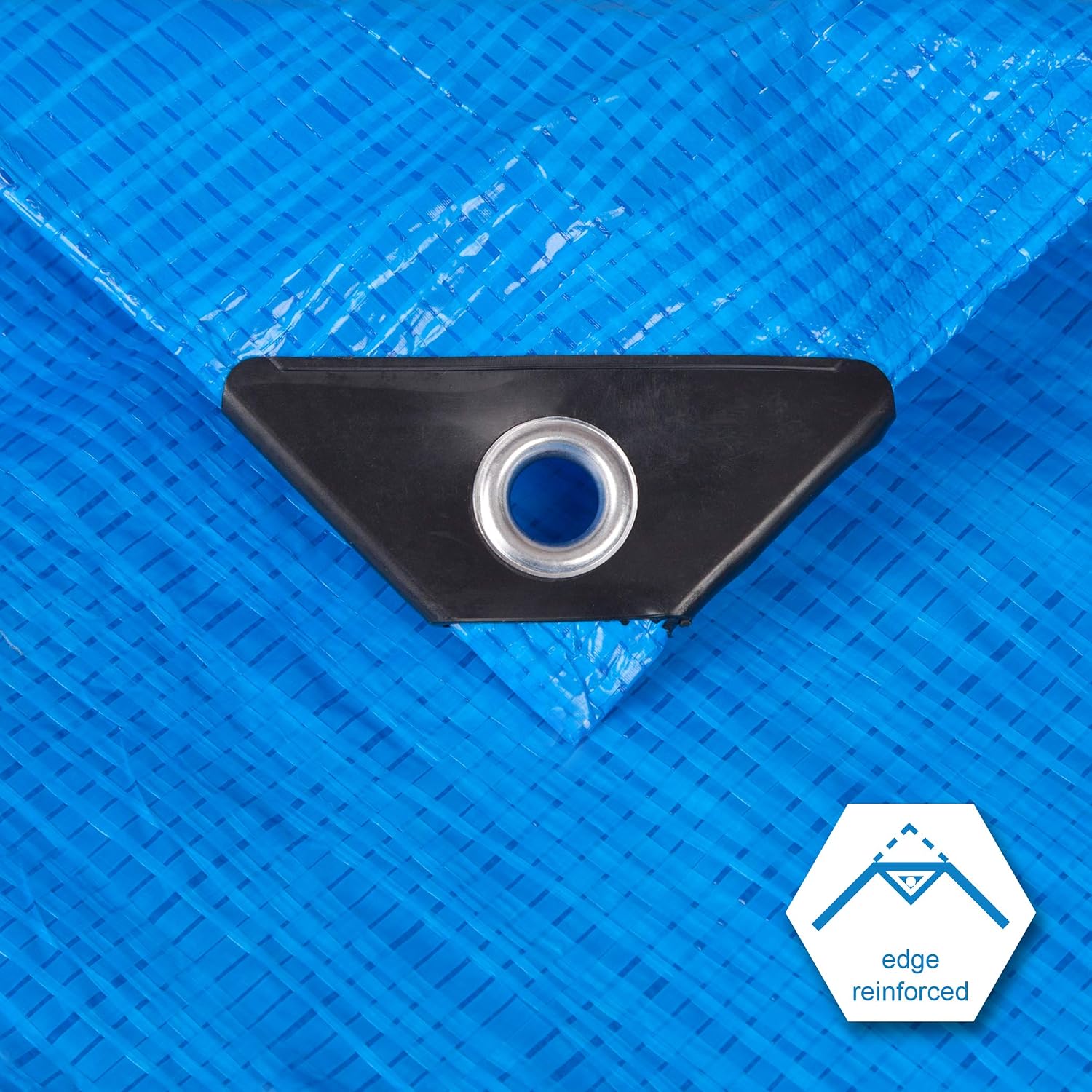 CARTMAN 10x12Ft Multipurpose Waterproof Poly Tarp Cover 5 Mil, Blue