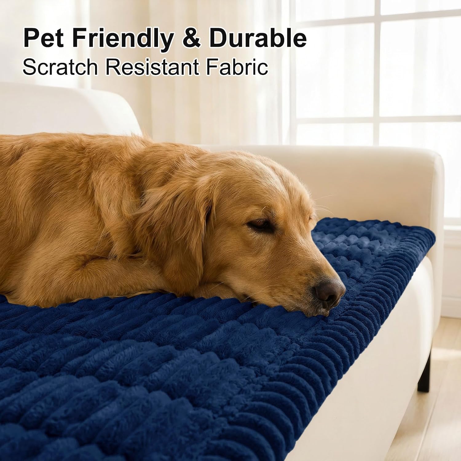 Smiry Couch Cover for Dogs, Non Slip Washable Sofa Protector for Pets