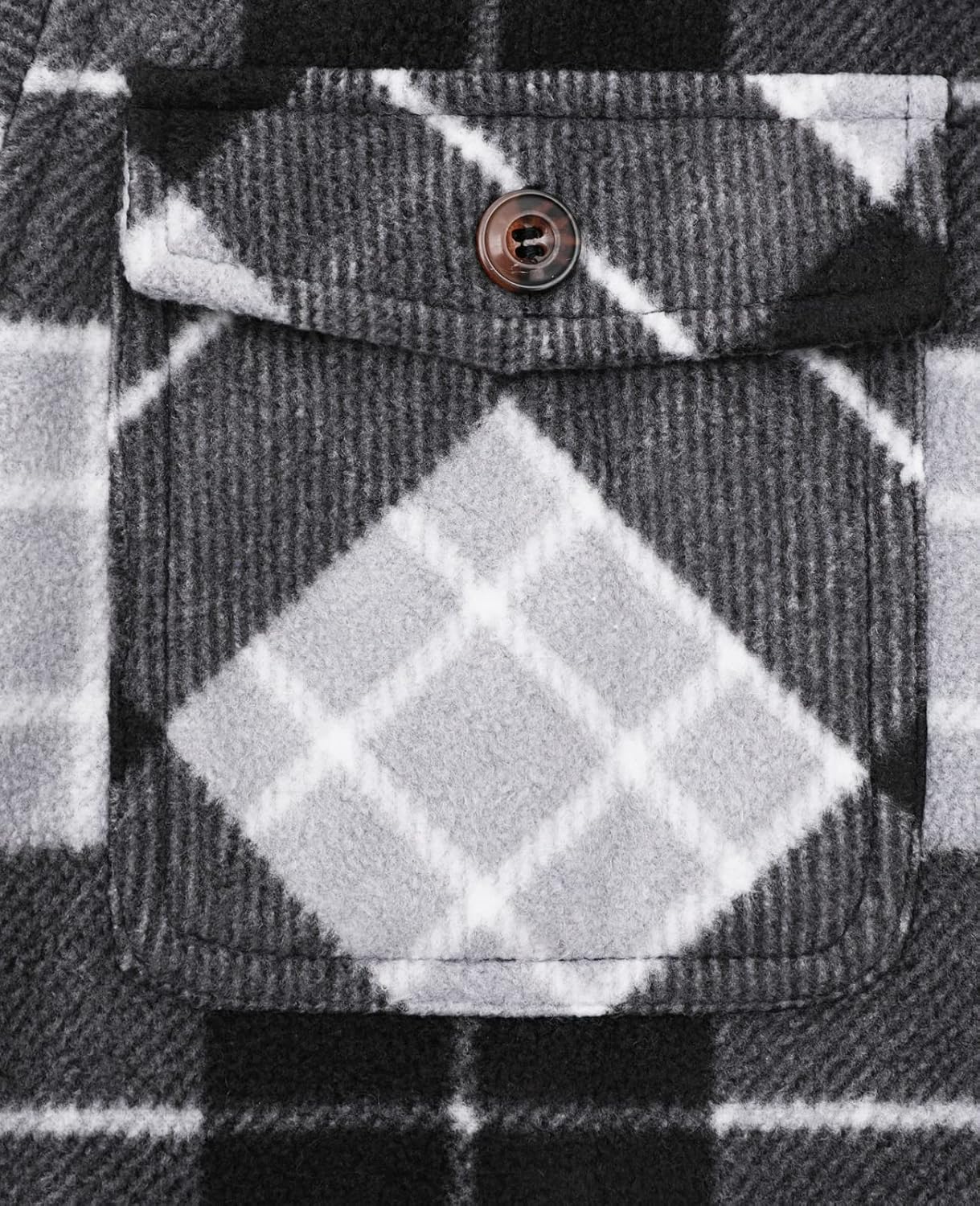 ThCreasa Boys Sherpa Lined Plaid Button Shirt Jacket