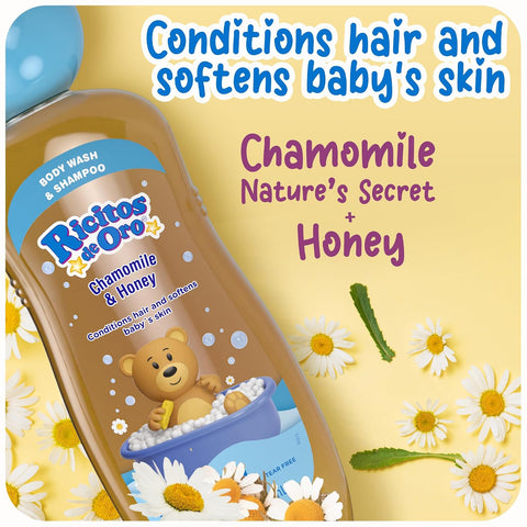 Ricitos de Oro 2-in-1 Hair & Body Wash | Chamomile | 13.5 fl oz | 2-Pack