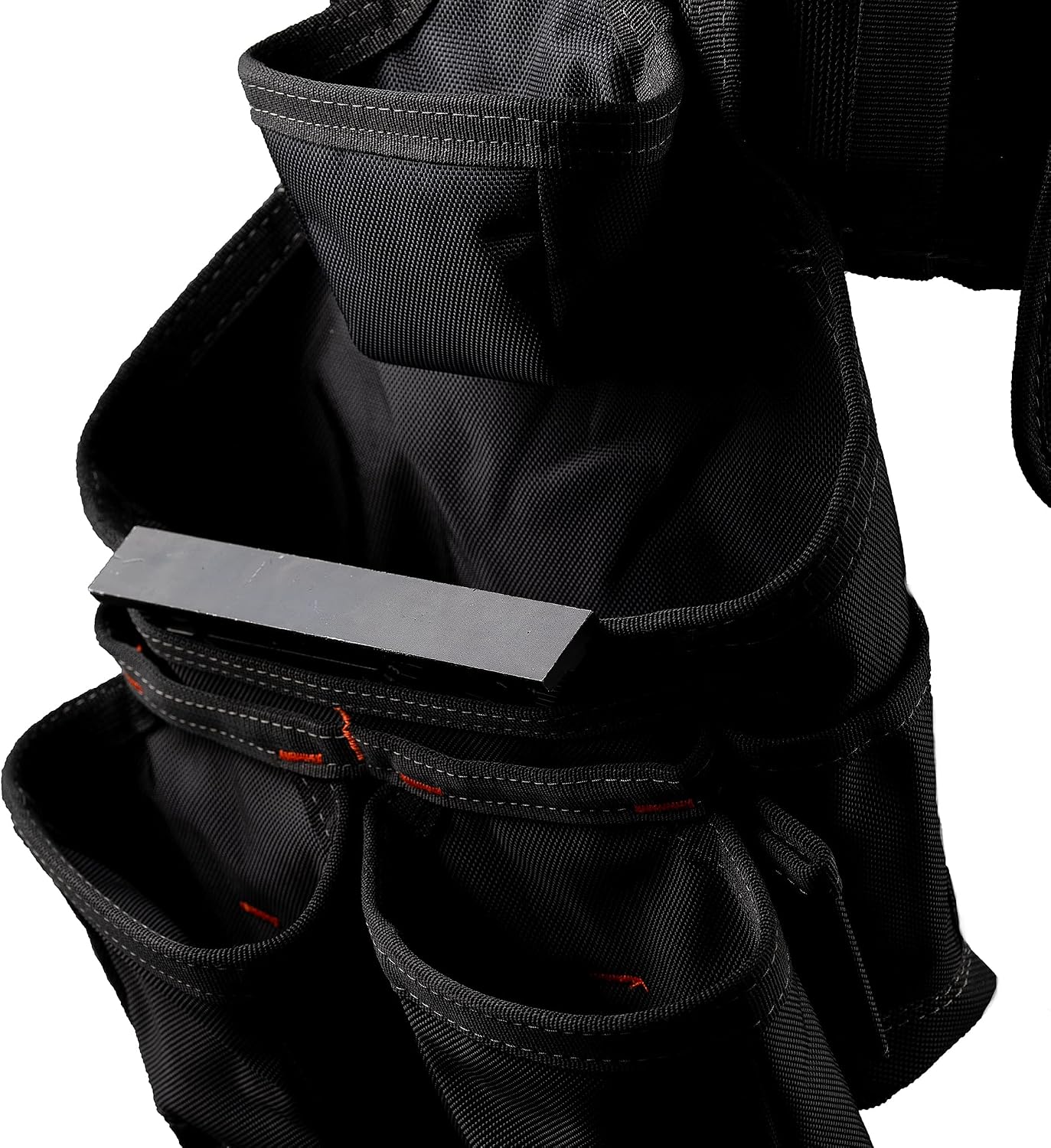 Dead On Tools - 1680 Denier Poly Carpenter’s Tool Belt with Suspenders (HDP400945) , Black