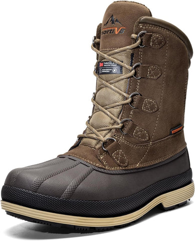 NORTIV 8 Men's Waterproof Winter Snow Boots