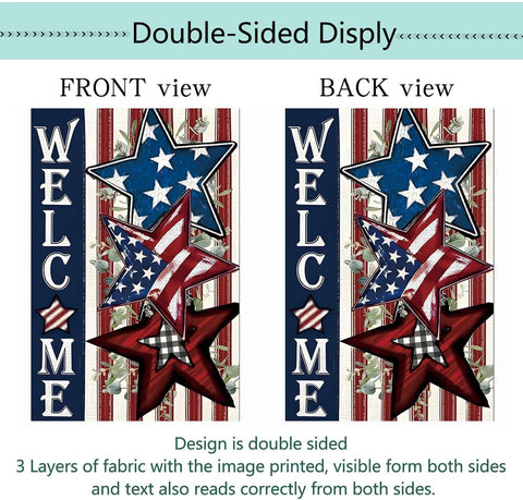 Seasonal Garden Flags Set of 12, Double Sided 12x18 Inch Yard Flags