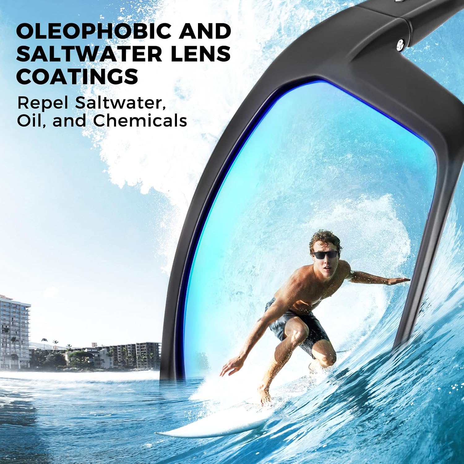 KastKing Huzzah Polarized Sport Sunglasses for Men and Women, Wrap Design