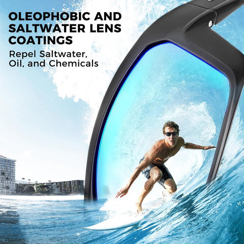 KastKing Huzzah Polarized Sport Sunglasses for Men and Women, Wrap Design