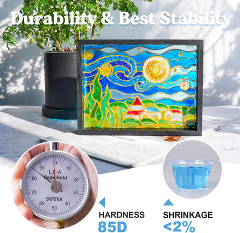 LET'S RESIN UV Resin with Light, Upgraded 200g Starter Kit for Jewelry