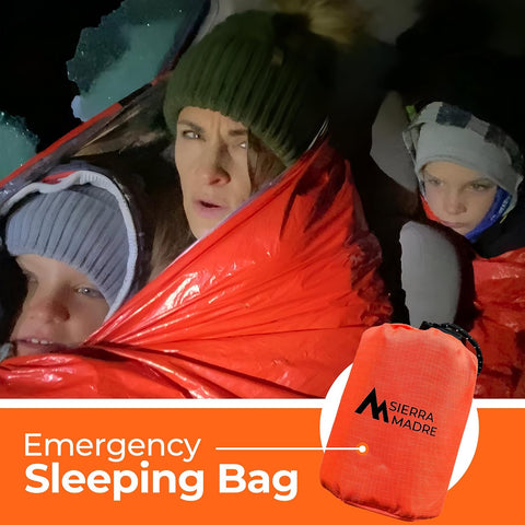 Sierra Madre Emergency Sleeping Bag, Waterproof Thermal Bivy Sack