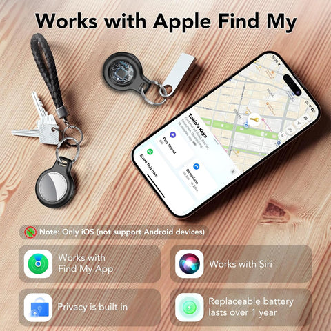 Air Tracker Tag-1 Pack (iOS Only), Smart Key Finder for Bag, Luggage
