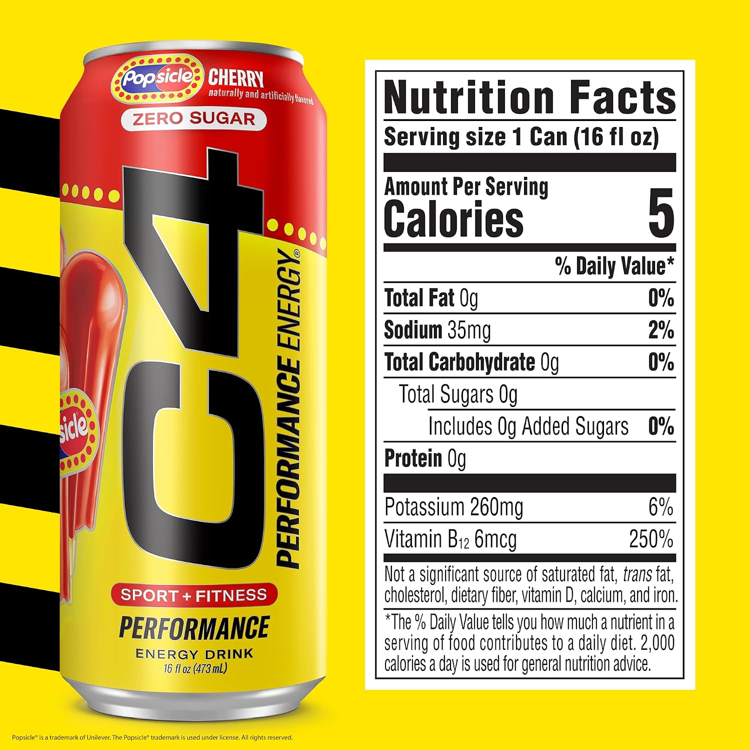 C4 Performance Energy Drink with Zero Sugar, 200mg Caffeine, 16 Fl Oz 12pk