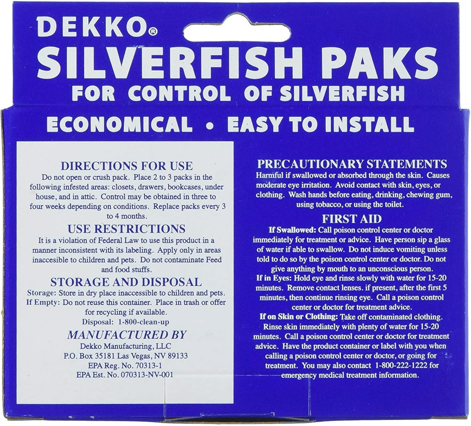 D Ekko Silverfish Paks (Pack of 2)
