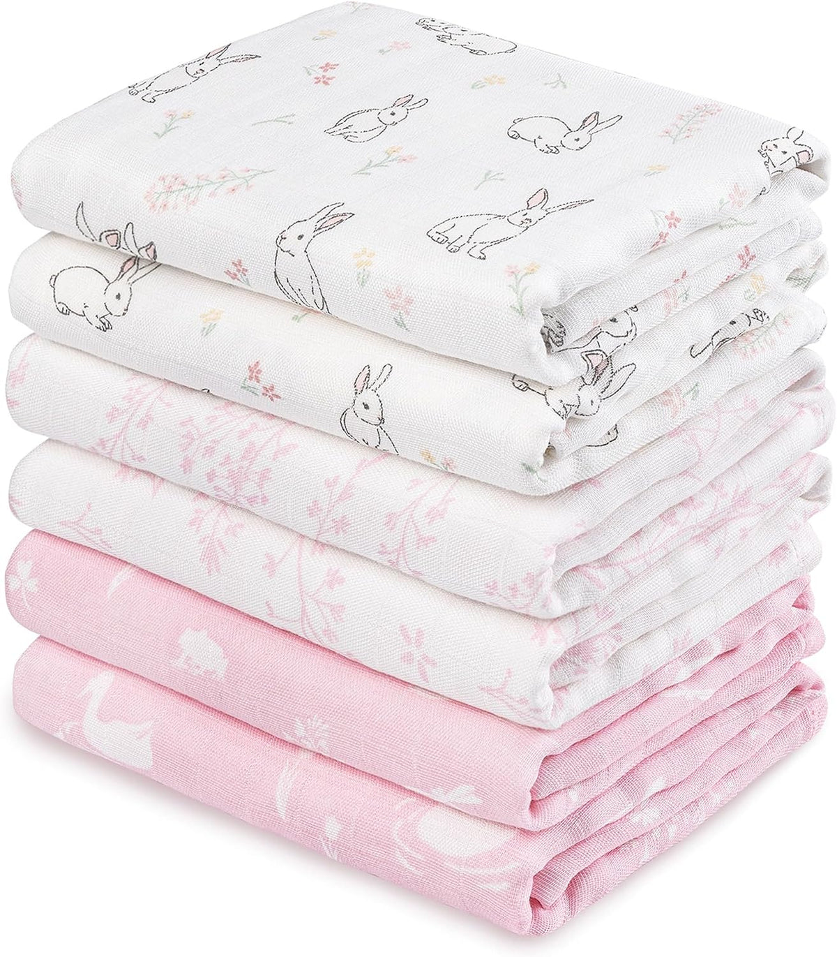 GLLQUEN BABY Receiving Blankets Girl Muslin Swaddle Blankets for Newborn