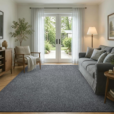 5x7 Black/White Area Rug Washable Non-Slip Soft for Living Room Bedroom