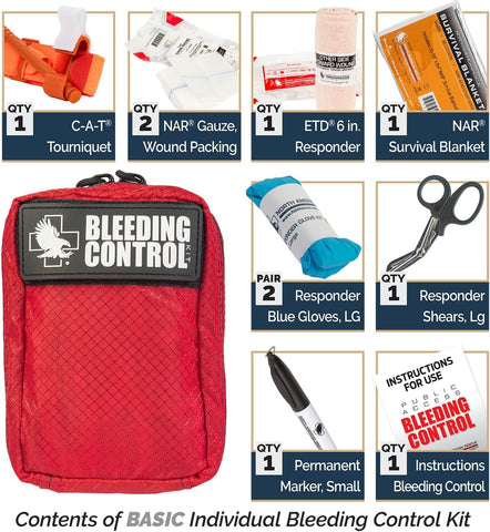 North American Rescue Public Access Individual Bleeding Control Kit