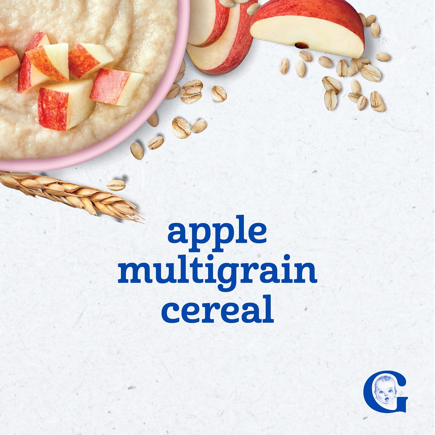 Gerber Stage 2 Multigrain Apple Cereal, 8 Oz, 5 Pack