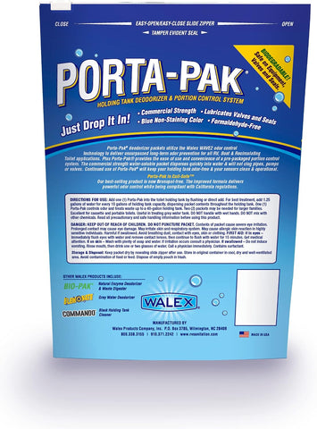 Walex Porta-Pak RV Toilet Treatment Drop-Ins - Fresh Scent, 10-Pack