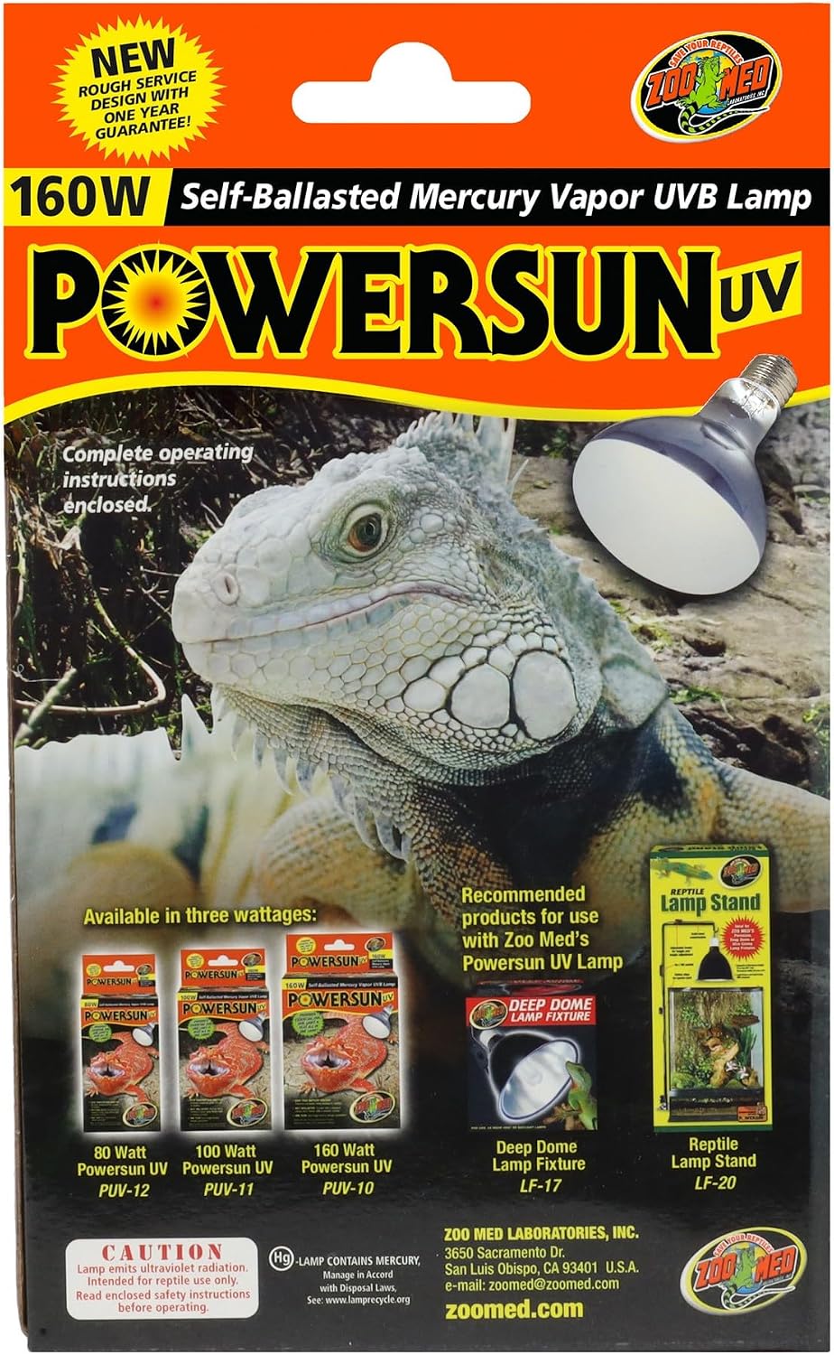 Zoo Med PowerSun UV Bulb 160 Watt