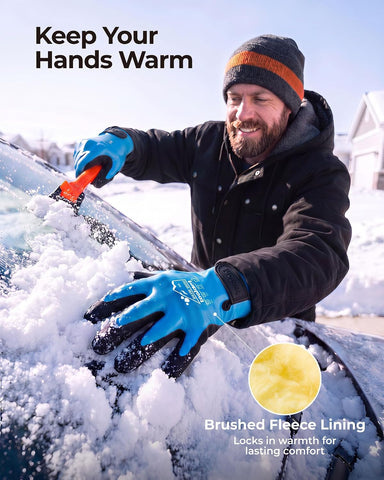 toolant 100% Waterproof Winter Work Gloves, Thermal Insulation with Grip