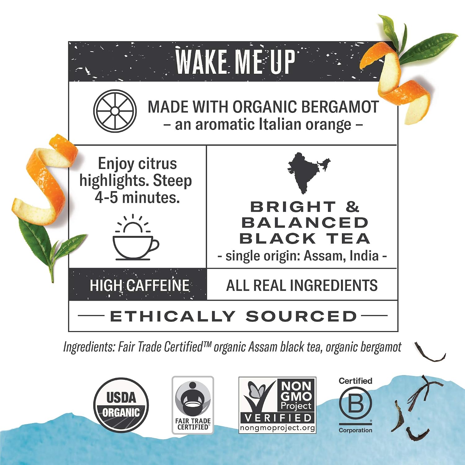 Numi Organic Aged Earl Grey Tea, 100 Black Tea Bags with Real Bergamot | Assam Black Tea with Bergamot Oil, Bright & Balanced