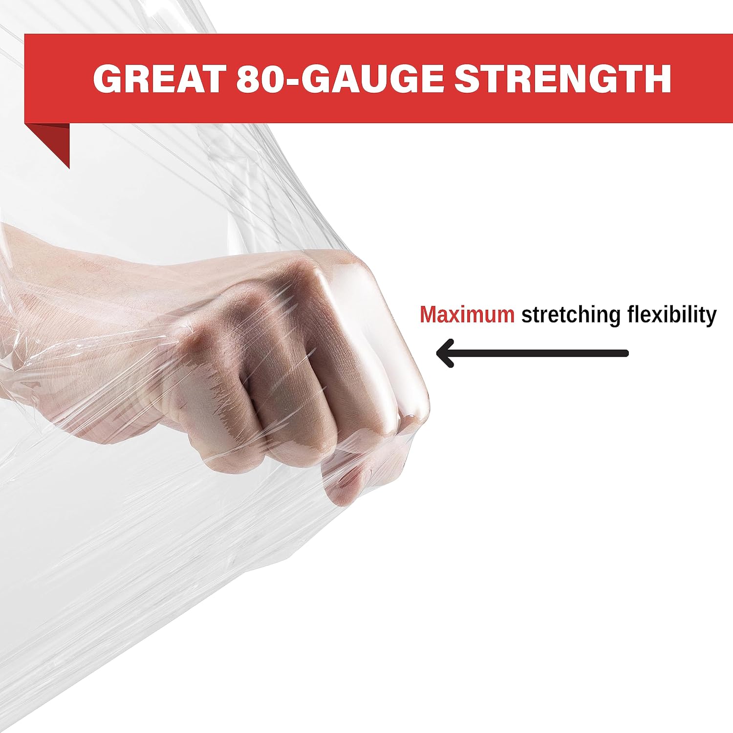 Simply Cool 4 Pack Stretch Wrap 18 Inch 80 Gauge Shrink Wrap
