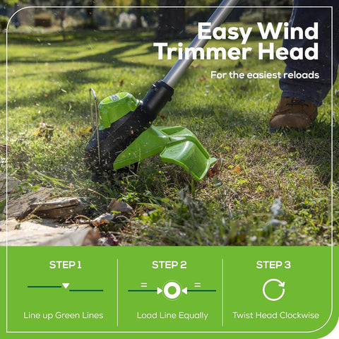 Greenworks 60V 13" String Trimmer + (540 CFM) Leaf Blower Combo, 4.0Ah Battery, Rapid Charger + Bonus 4.0Ah Battery