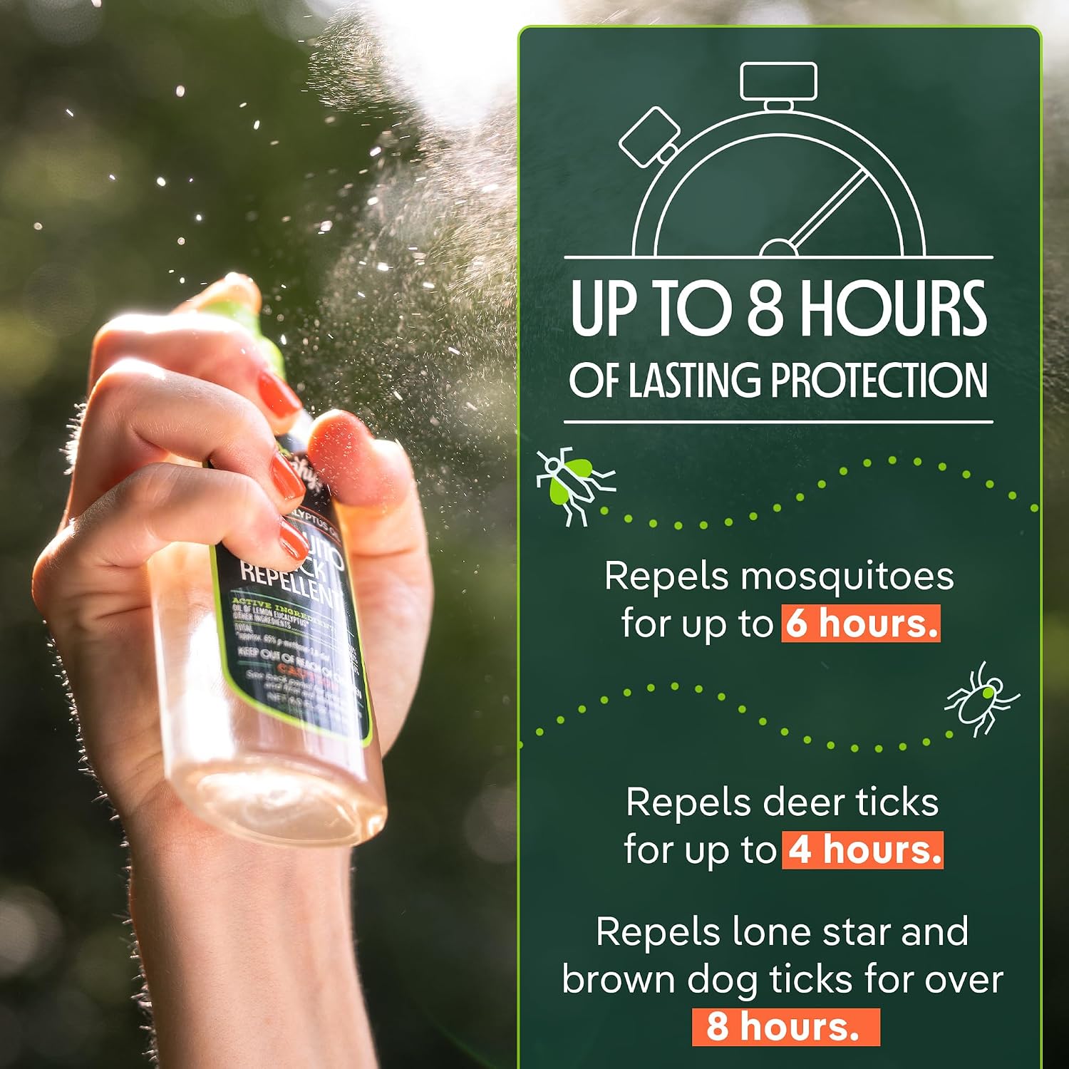 Murphy's Naturals Mosquito & Tick Bug Repellent Spray, 4 fl oz (Pack of 1)