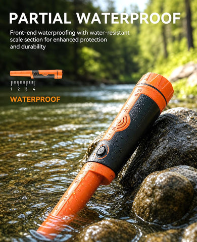 SUNPOW Metal Detector Pinpointer for Adults & Kids - Waterproof Handheld Pin Pointer Wand - High Sensitivity 360° Detection - Easy to Use 2 Alert Modes - Treasure Pinpointing Finder Probe - OTMD12-C