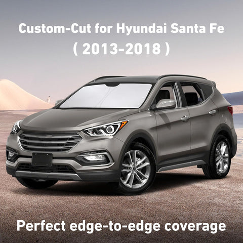 EcoNour Windshield Sunshade Compatible for Hyundai Santafe 2013-2017 2018
