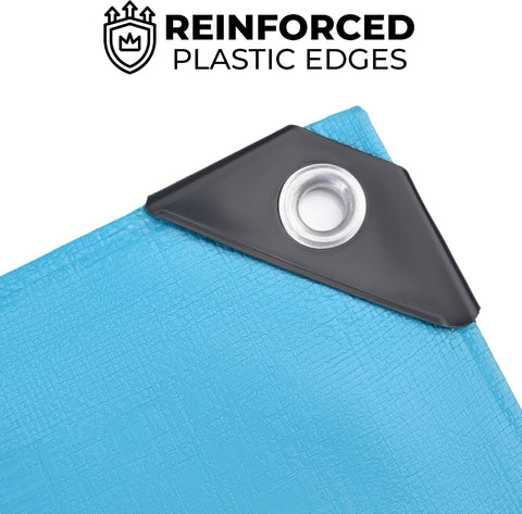 Tarps Heavy Duty Waterproof 20x40 ft, 12 mil Thick Tarp Cover with Grommets