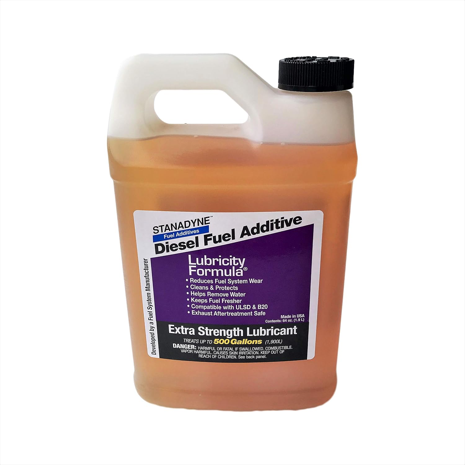 Stanadyne Lubricity Formula | 2 Pack of 1/2 Gallon (64oz) Jugs | Each Jug Treats 500 Gallons of Diesel Fuel | Part # 38561