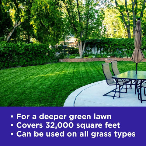Commercial Grade Lawn Energizer- Grass Micronutrient Booster with Iron and Nitrogen- Liquid Turf Spray Concentrated Fertilizer- Any Grass Type, All Year- Simple Lawn Solutions (2.5 Gallons)