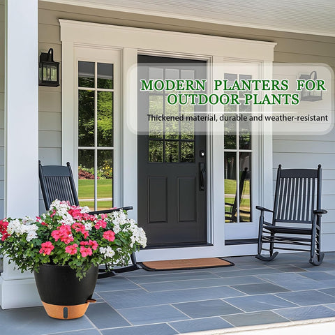8/10/12 Inch Self Watering Pots for Indoor Outdoor Plants