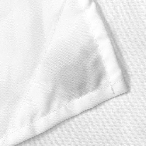 N&Y HOME Fabric Shower Curtain Liner with Magnets Standard Size, White