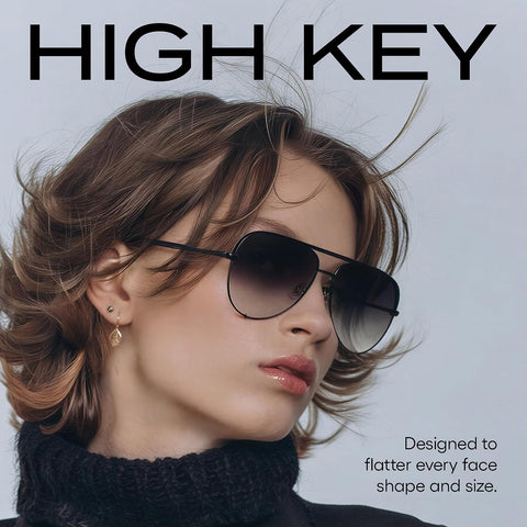 QUAY High Key Extra Large Aviator Sunglasses
