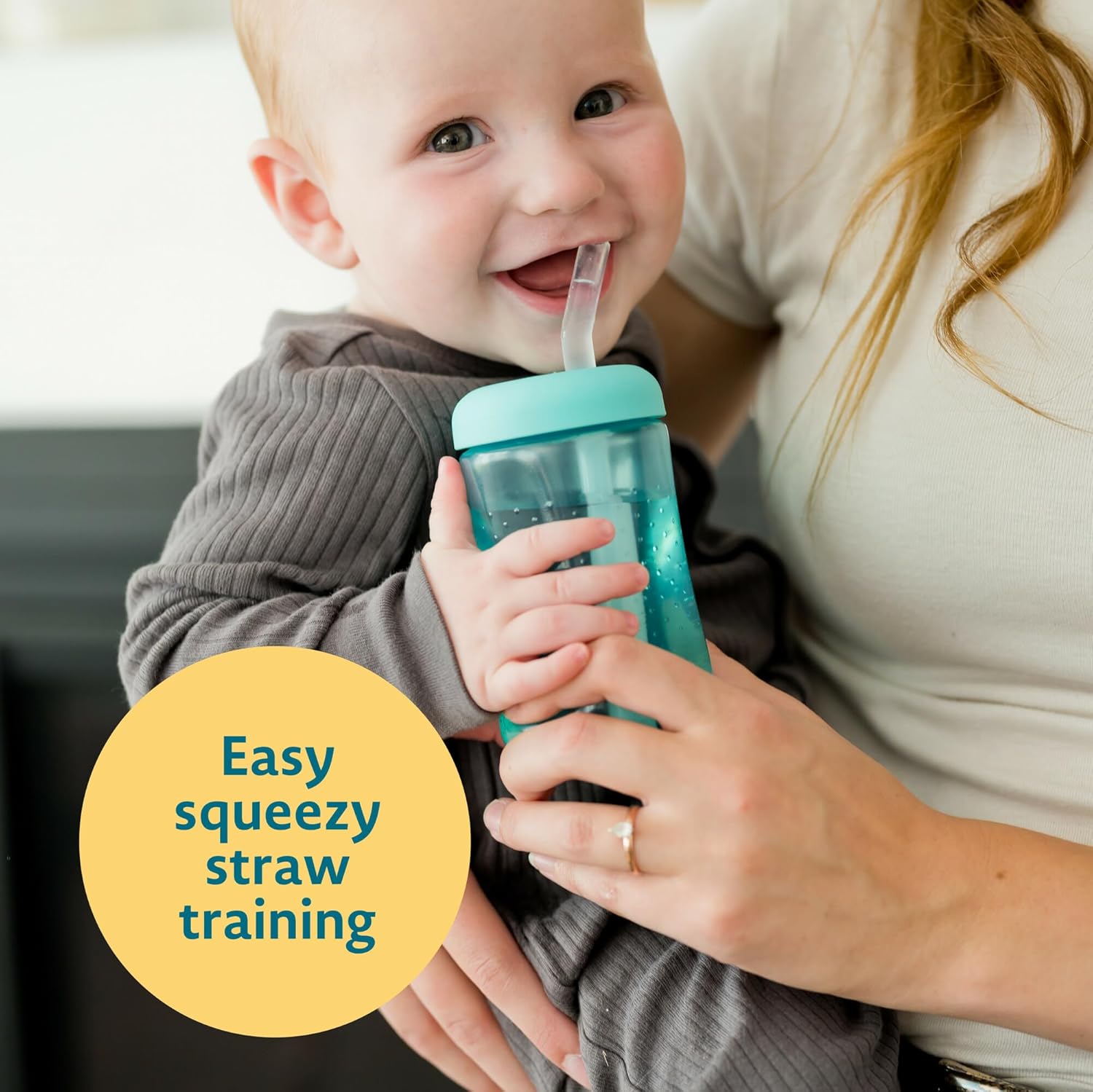The First Years Squeeze & Sip Straw Cups - 7 Oz - 3 Count