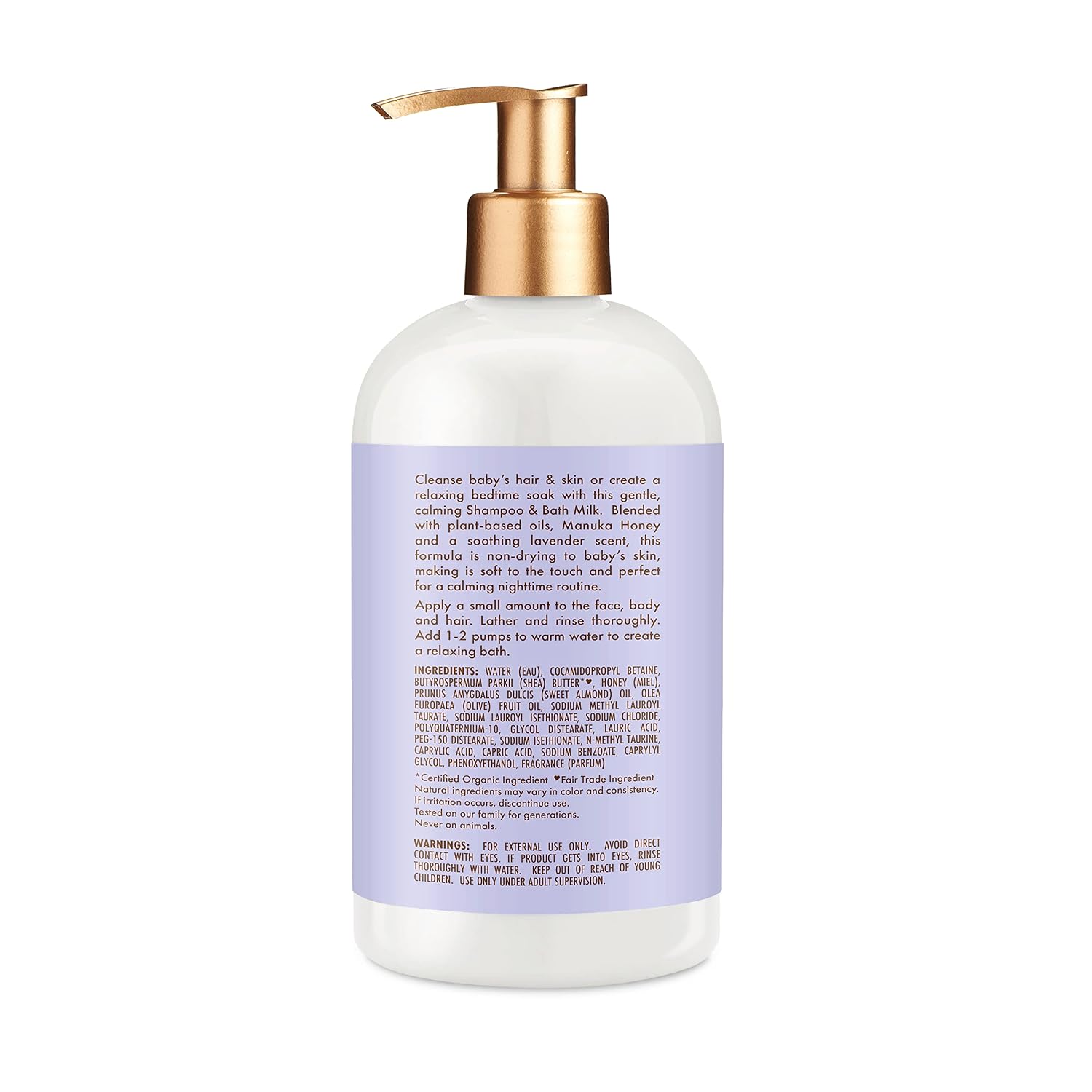 Shea Moisture Baby Shampoo & Bath Milk Manuka Honey 13oz