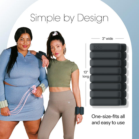 Bala Bangles Wrist & Ankle Weights for Women & Men, Home Gym Equipment