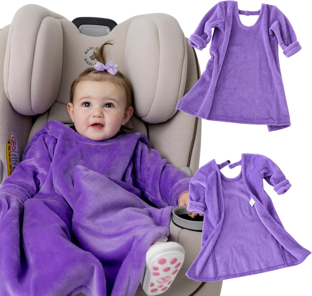 Buckle Me Baby Cozy Car Seat Blanket -Wearable Car Seat Blankets for Babies