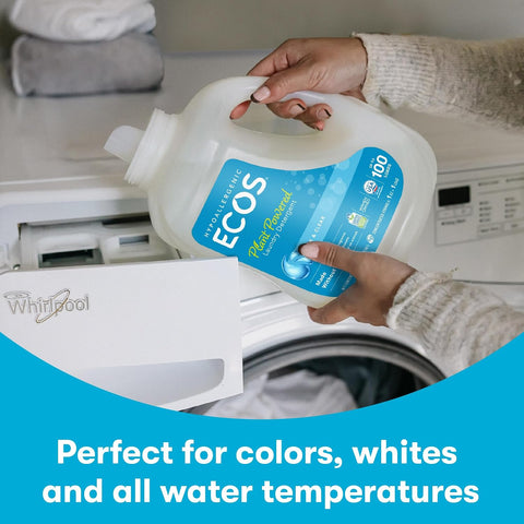 ECOS Laundry Detergent Liquid, Magnolia Lily, 50 Fl Oz (Pack of 2)