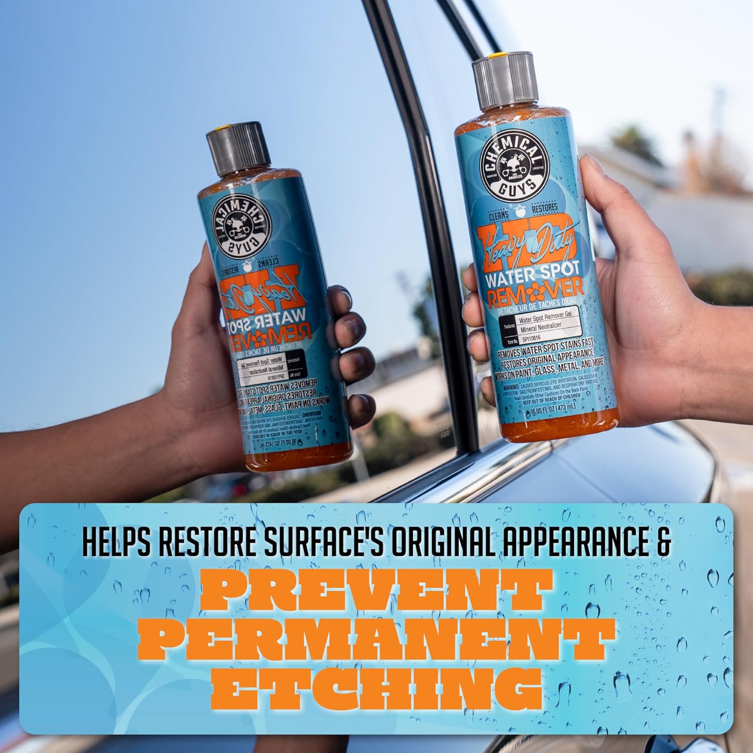 Chemical Guys, Heavy Duty Water Spot Remover Gel for Glass & Paint, 16 oz