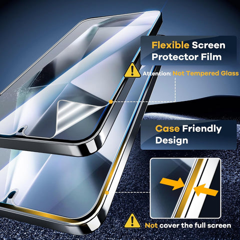AACL 4-Pack for Samsung Galaxy S25/S24 Screen Protector Film [6.2"]