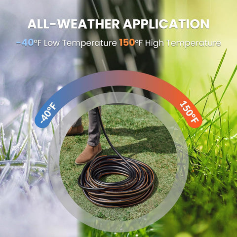 Giraffe Tools Garden Hose 10ft x 5/8", Short Water Hose