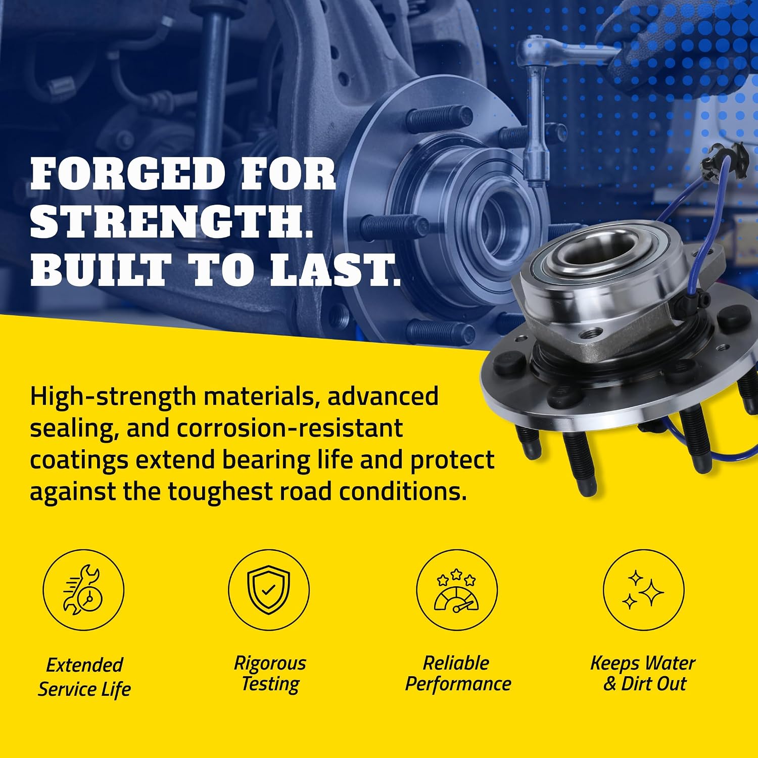 MOOG 513272 Wheel Bearing and Hub Assembly for Jeep Wrangler