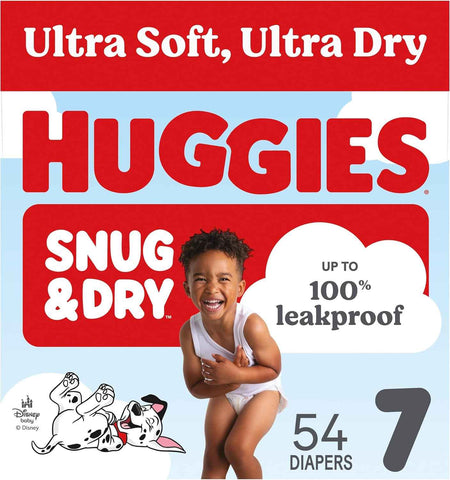 Huggies Snug & Dry Diapers Size 7, 54 Count