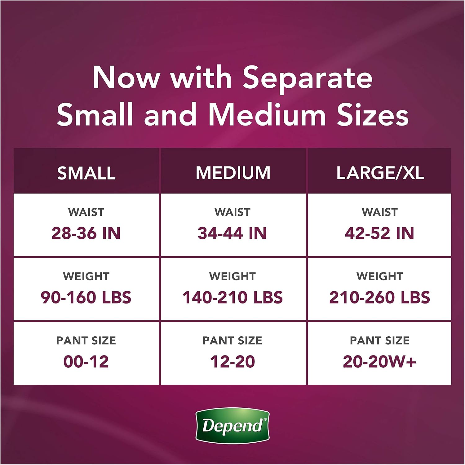 Depend Silhouette Incontinence Underwear for Women with Maximum Absorbency, Large/X-Large, 12 ct